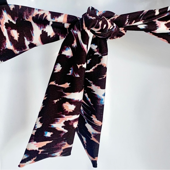 Sanctuary Stay Cool Leopard V-Wire Bralette Women’s Swim Top Size XS - Picture 6 of 11